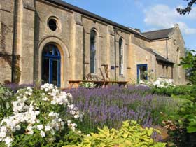 Chapel grounds from West