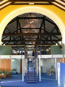 View from yellow chancel