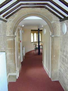 Carpeted corridor