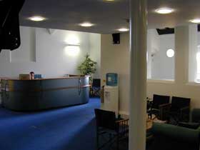 Reception seating area